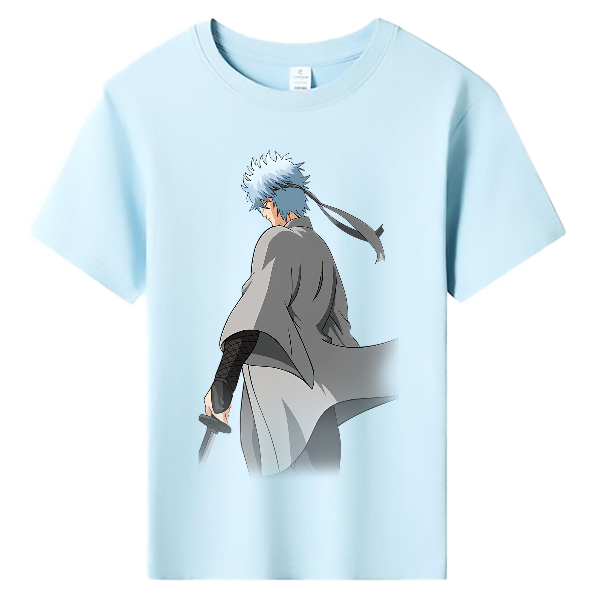 （画像用） ぎんたま 坂田銀時（さかたぎんとき） 神楽 志村新八（しむら しんぱち） GINTAMA Sakata Gintoki Kagura Shimura Shinpachi 綿100％キッズTシャツ（フロントプリント）